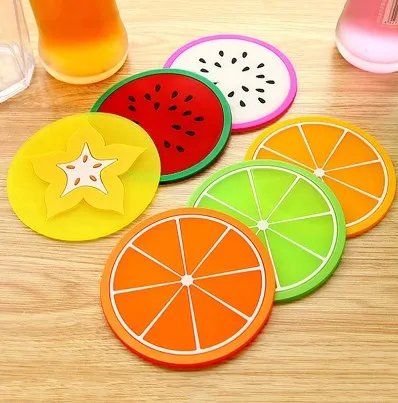 6 Pcs Fruit Shape Cup Coaster