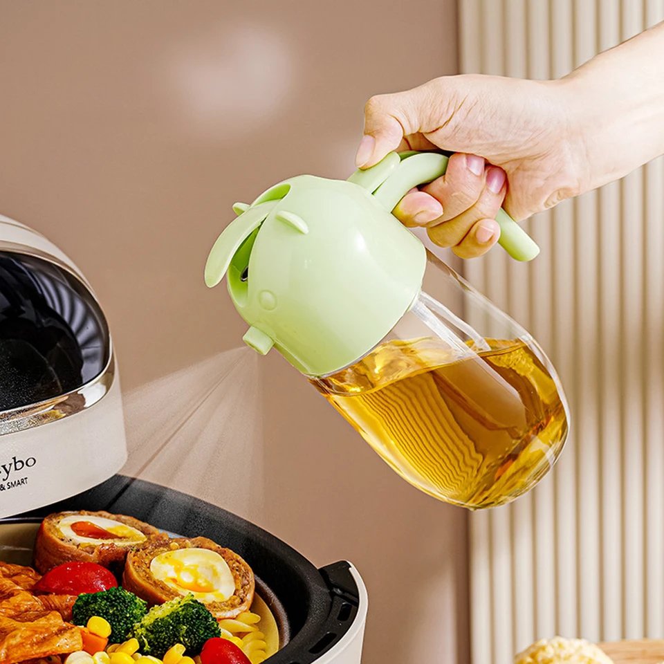 580ml 2 in 1 Glass Oil Spray Bottle