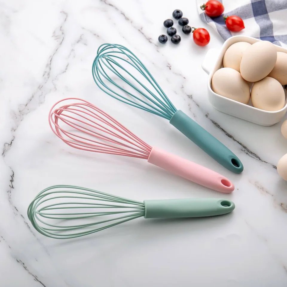 Silicone Rotary Manual Egg Beater Mixer