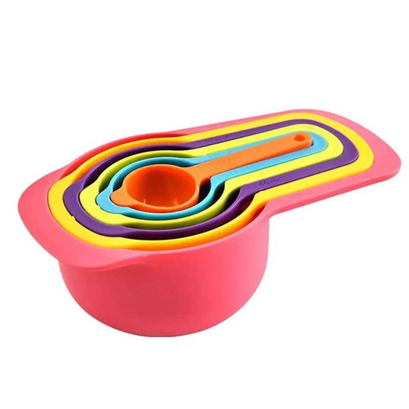 6 Pcs Color Measuring Cup Set