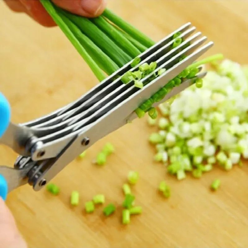 5 Layers Multifunction Kitchen Scissors