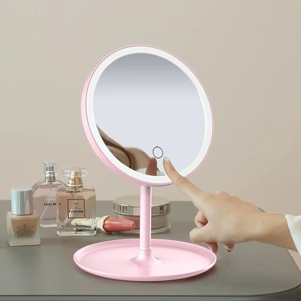 3 Modes Led Make-up Mirror Storage Organizer