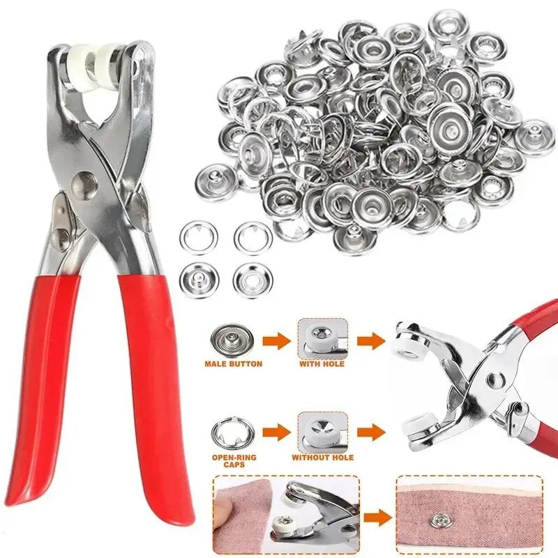 Pliers Button Press Tool for all cloths With Buttons.