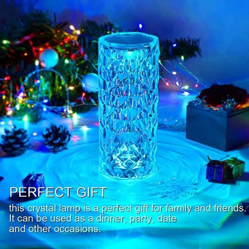 16 Color Crystal Table Lamp