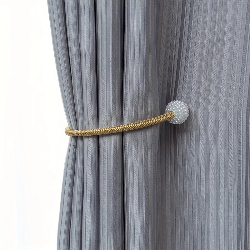 2 Pcs Magentaic Curtain Tiebacks Rope Straps
