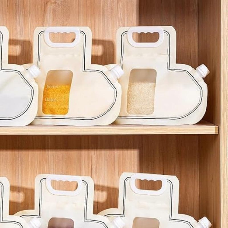 Reusable Rice and Barley Storage Bags with Secure Seal