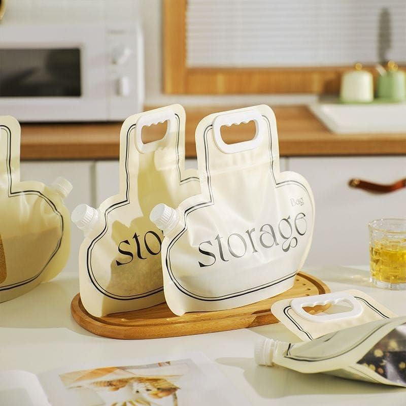 Reusable Rice and Barley Storage Bags with Secure Seal