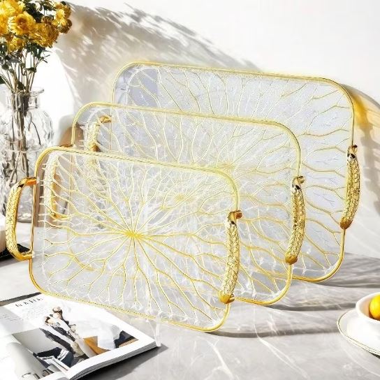 3Pcs Elegant & Sophisticated Serving Tray Set