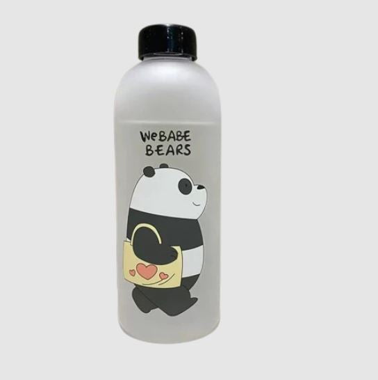 500ml Bear Style Water Bottle With Straw