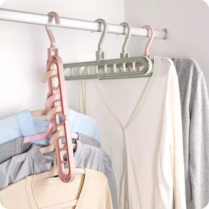 6 PCS Multifunction Plastic Clothes Hangers