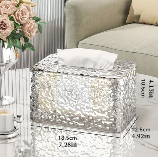 Rabbit Hammered Luxury Tissue Box Cover