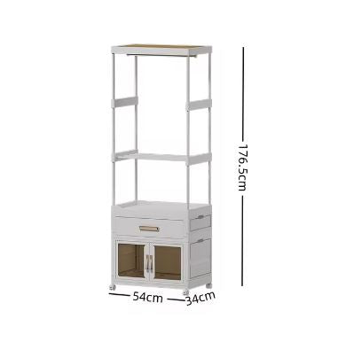 Portable Closet Wardrobe Foldable Clothes Organizer with Cubby Storage