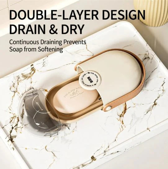 Portable Travel Soap Box with Lid - Anti-Leak Transparent ABS Soap Box