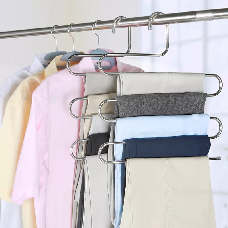 S Shape Stainless Steel Clothes Hanger
