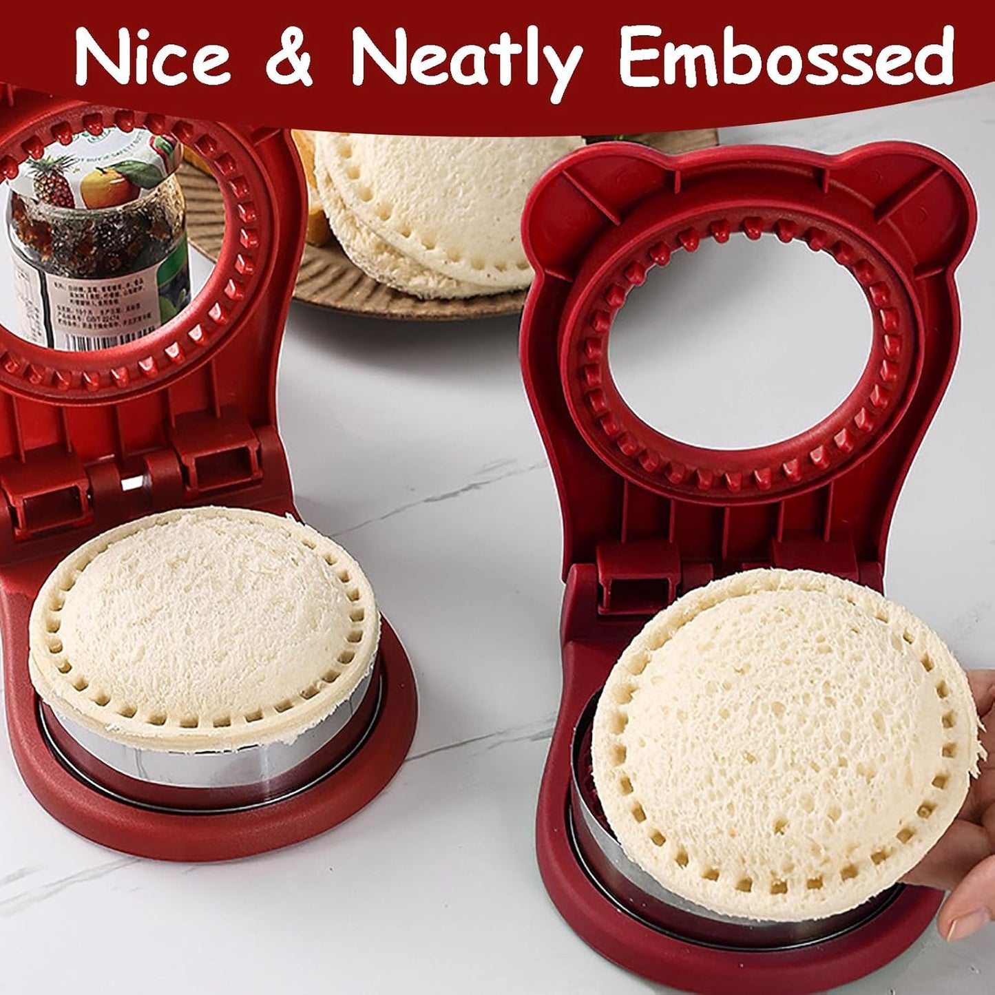 Stainless Steel Pocket Sandwich Maker, Sandwich Cutter and Sealer for Kids