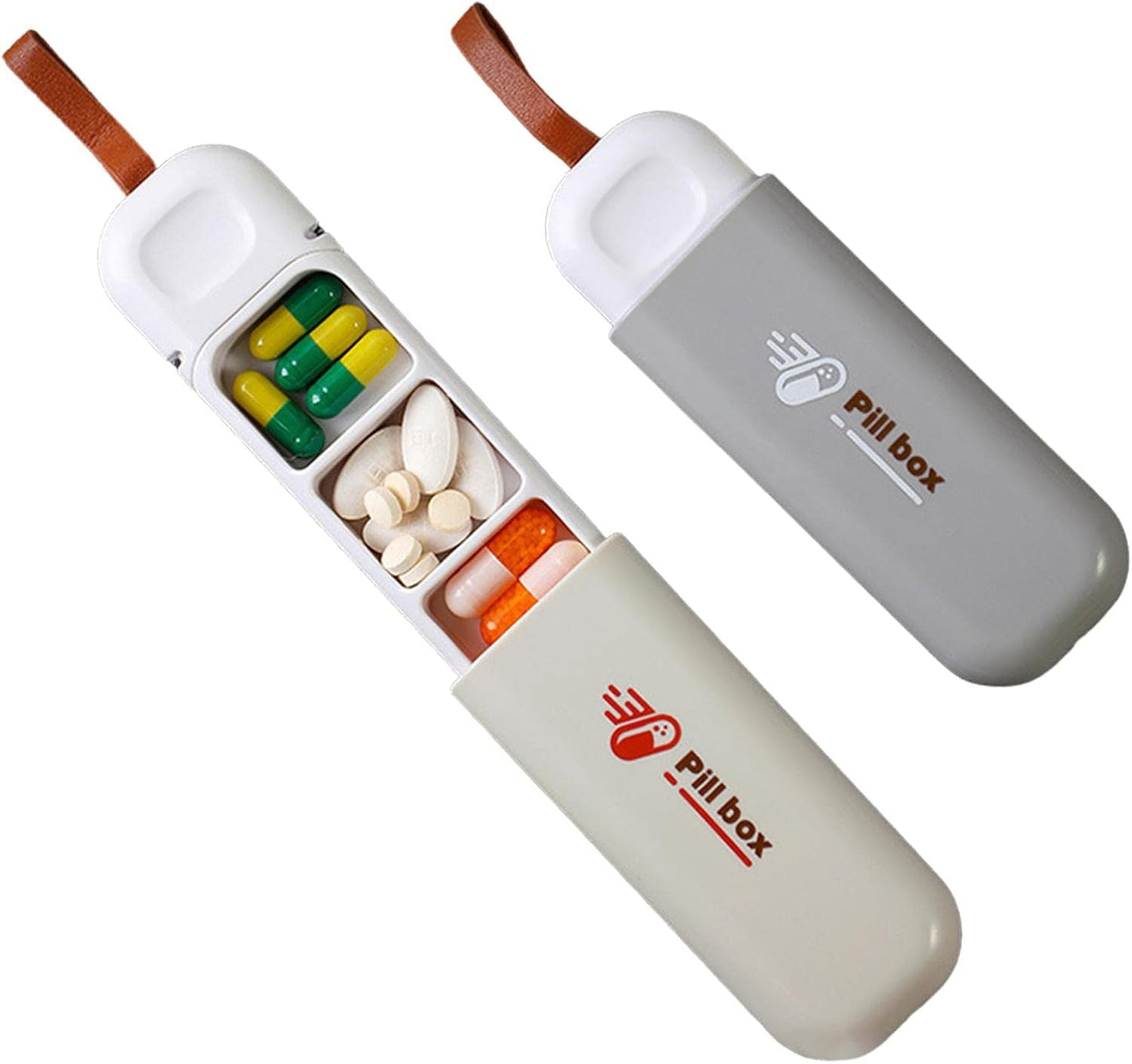Small Pill Box For Pocket, Portable Mini Size Medicine Organizer For Pocket Or Purse Storage Vitamin, Fish Oil, Earrings