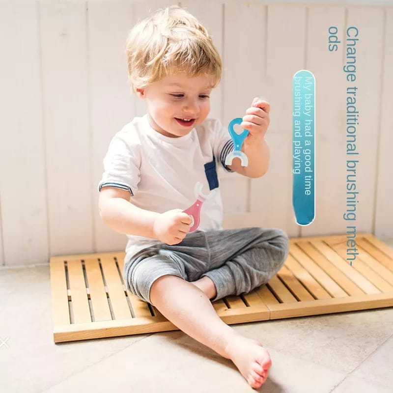 U Shape Silicon Kids Brush