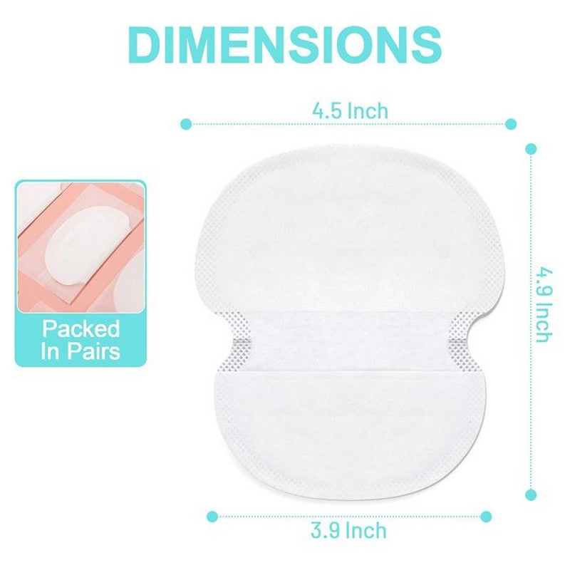 ( Pack Of 5 Pairs / 10 Pcs) Underarm Sweat Pads - Disposable Underarm Sweating Pads For Women And Men, Comfortable Unflavored, Non Visible