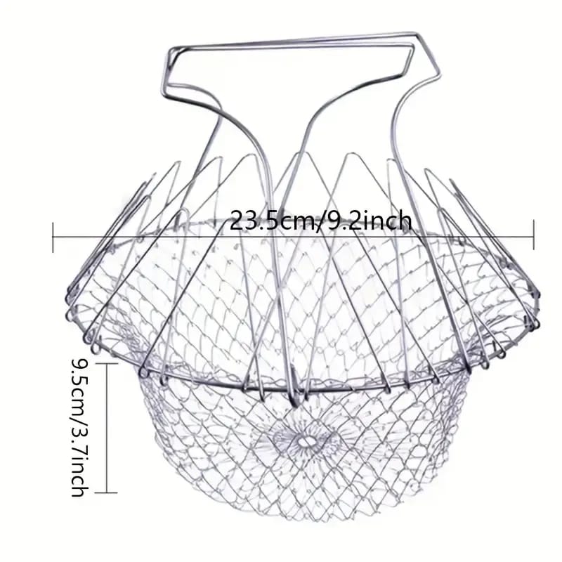 Stainless Steel Foldable Chef Basket