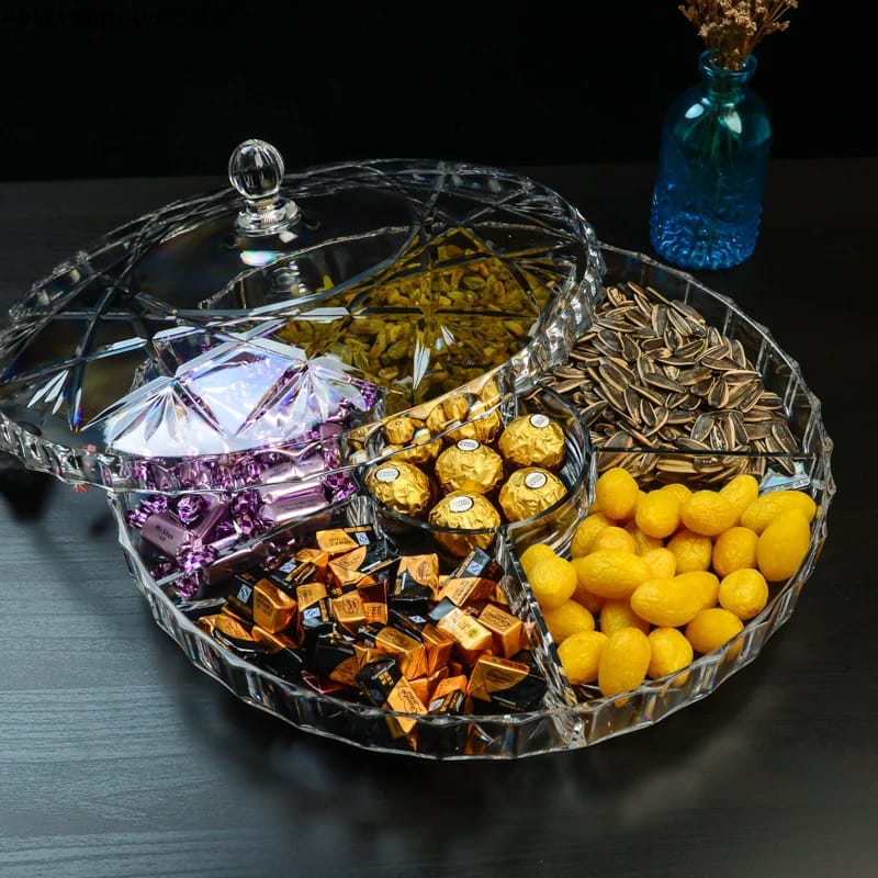 Transparent Dried Fruit Candy Snack Tray