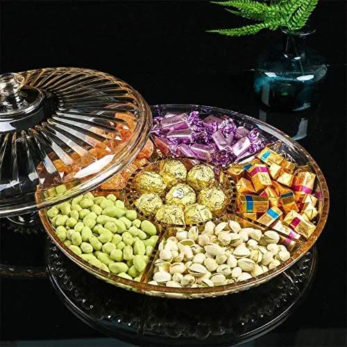 Transparent Dried Fruit Candy Snack Tray