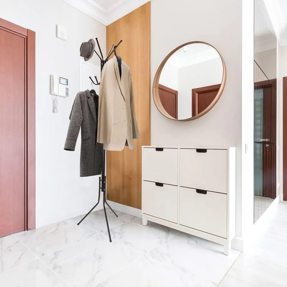 Living Room Metal Coat Rack Stand
