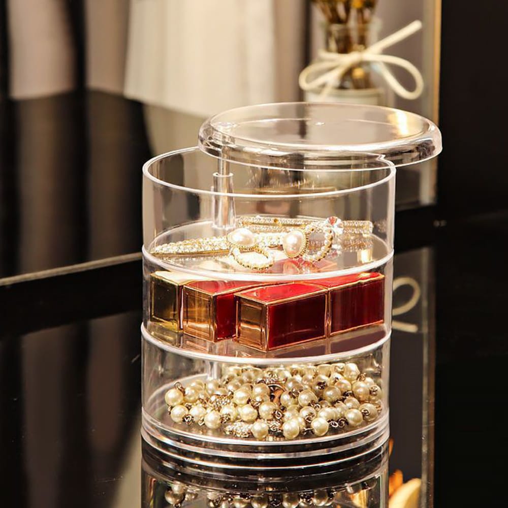 3 Layer Rotating Jewelry Storage Box
