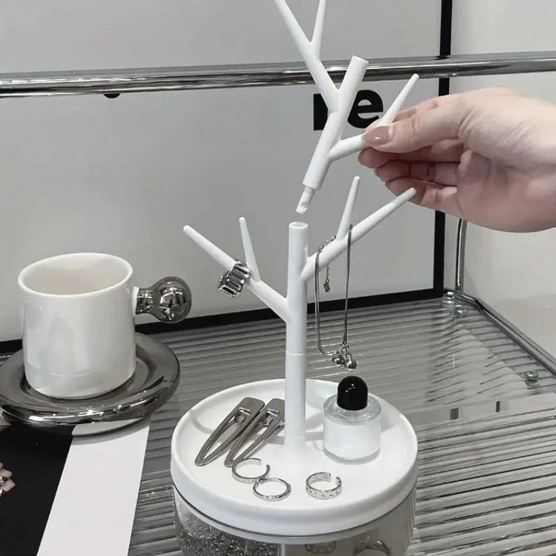 Branch Jewelry Rack with Rotatable Base