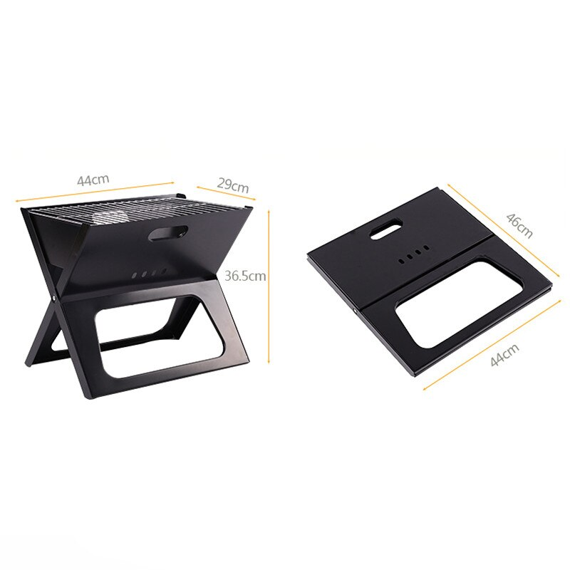 X TYPE FOLDABLE PORTABLE Barbecue Grill, BBQ / BAR B Q Portable Grill WITH COOKING PLATE