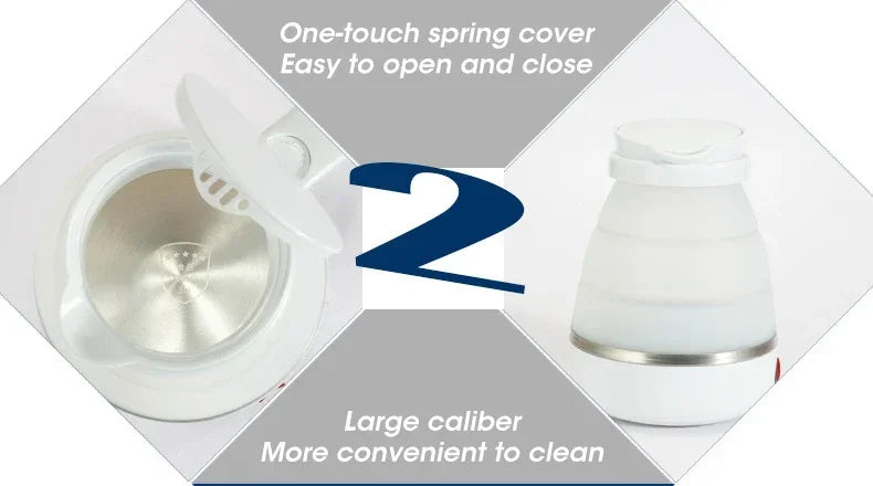 Portable Silicone Compression Electric Kettle Home Kettle Easy To Travel