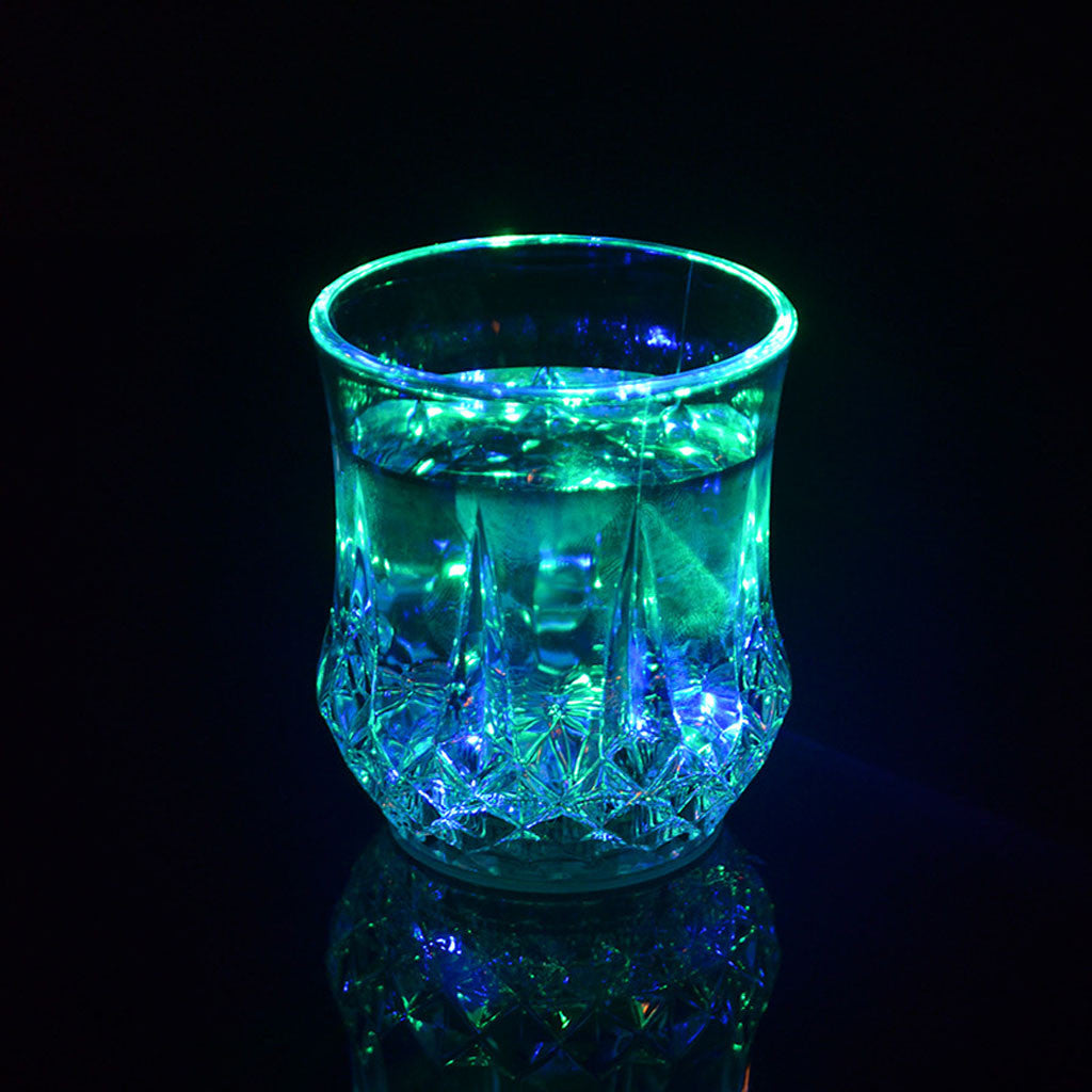 Colourful LED Automatic Flashing Cut-glass (Pack of 2)
