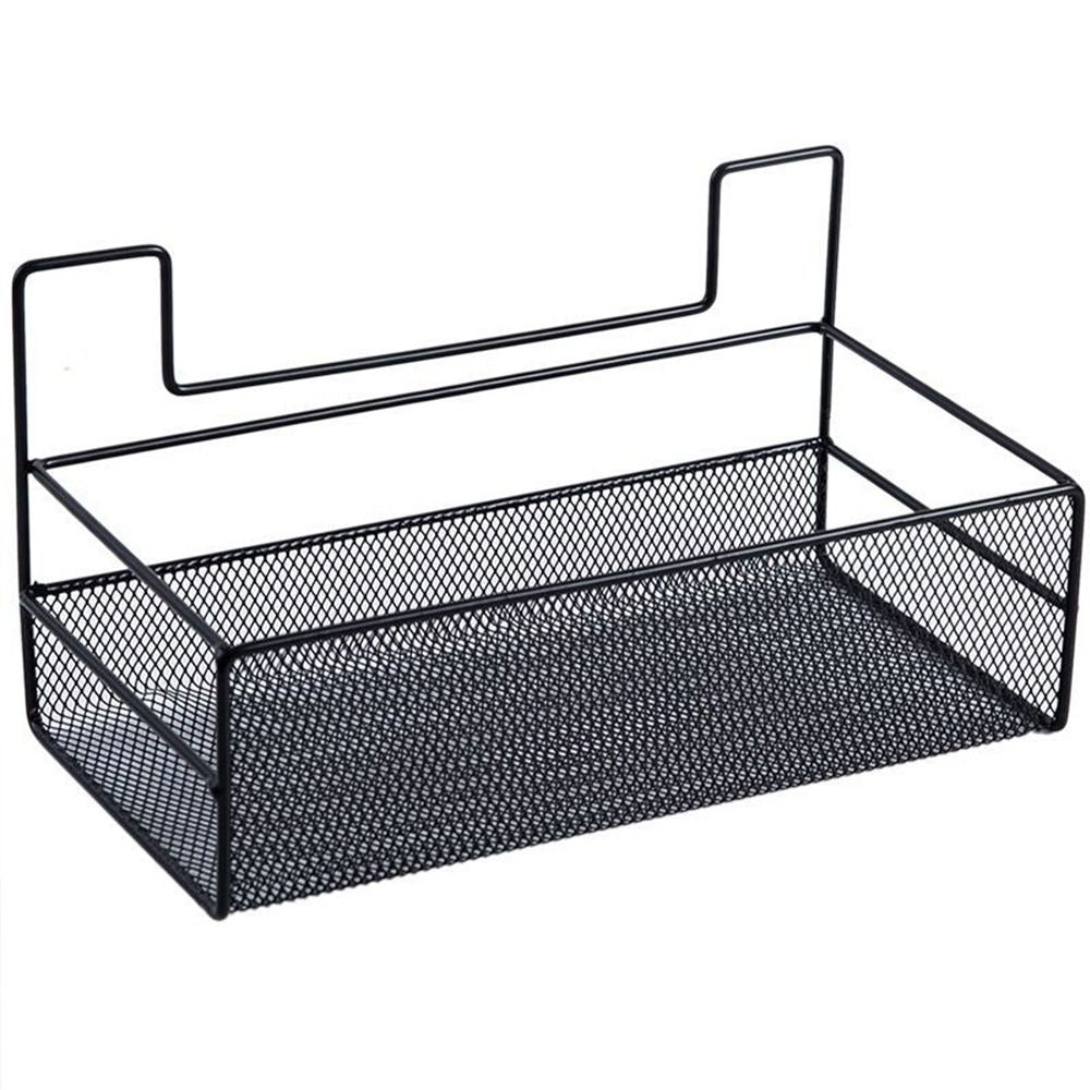 Self-Adhesive Wall-Mounted Iron Shelf With Hook