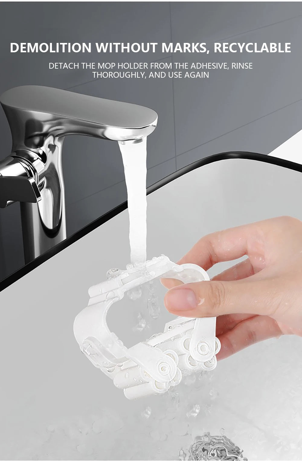 Mop Holder Self-adhesive 1PC