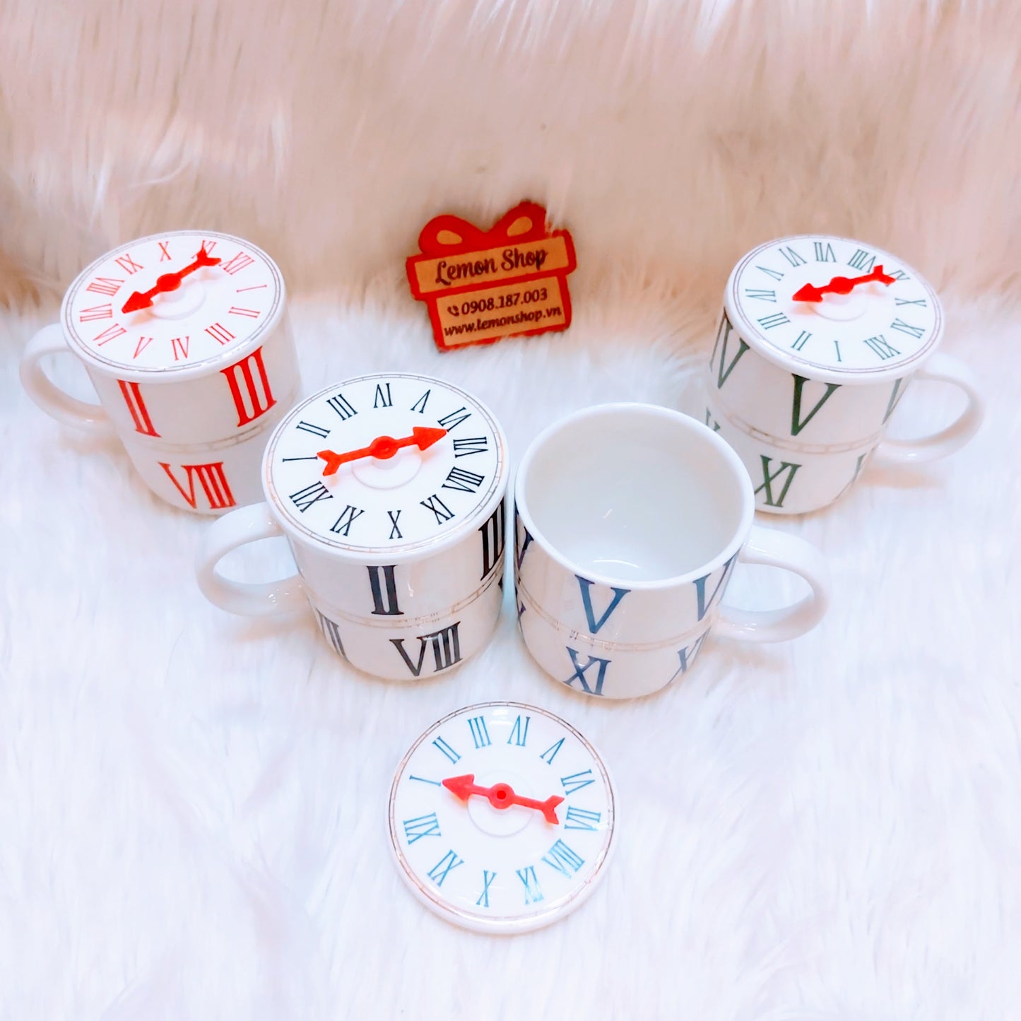 Clock Style Ceramic Cup