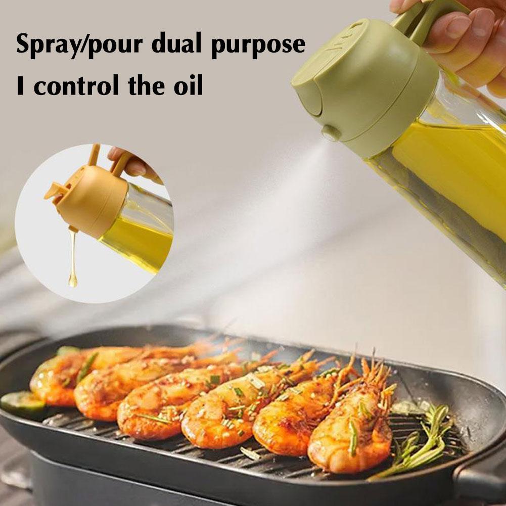 2 in 1 Oil Spray Glass Jug