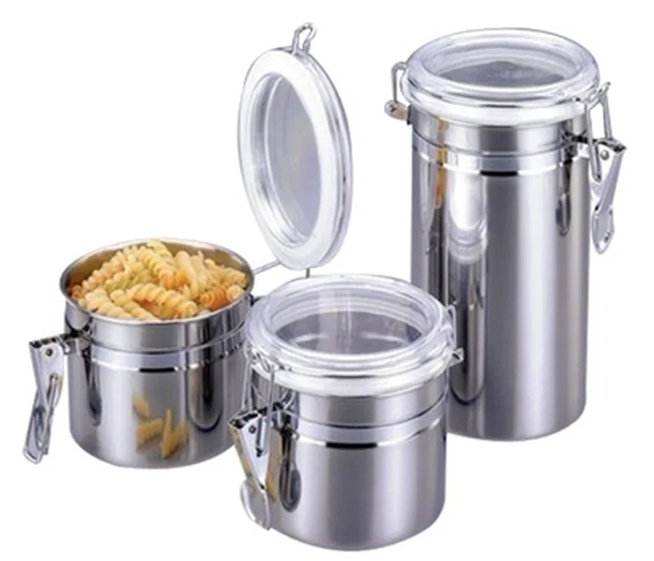 4 PCS Storage Container Stainless Steel