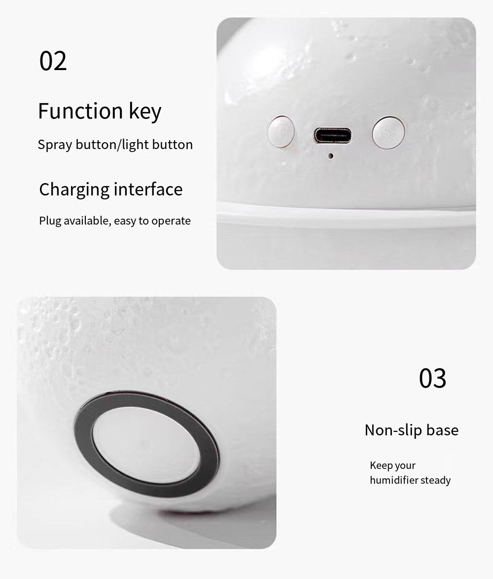 LED Jupiter Night Light Air Humidifier