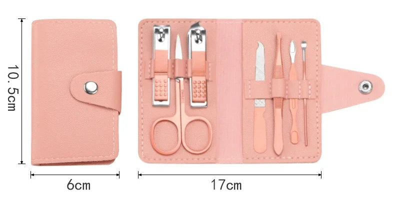 7Pcs Nail Cutter Leather Pouch (Premium Quality)