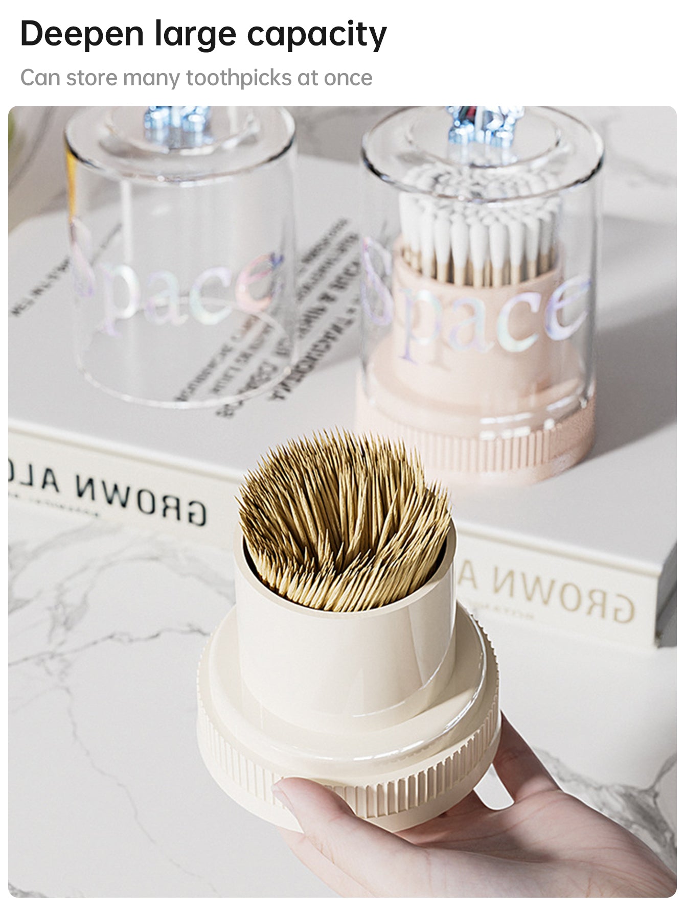 Cute Rabbit Cotton Swab Toothpick Holder