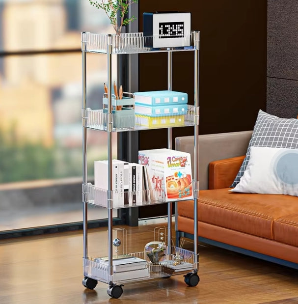 4 Layer Acrylic Multifunctional Trolley (Premium Quality)