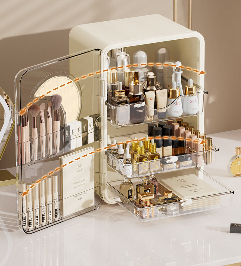 Transparent Luxury Large Capacity Cosmetics Storage Box (Premium Quality)
