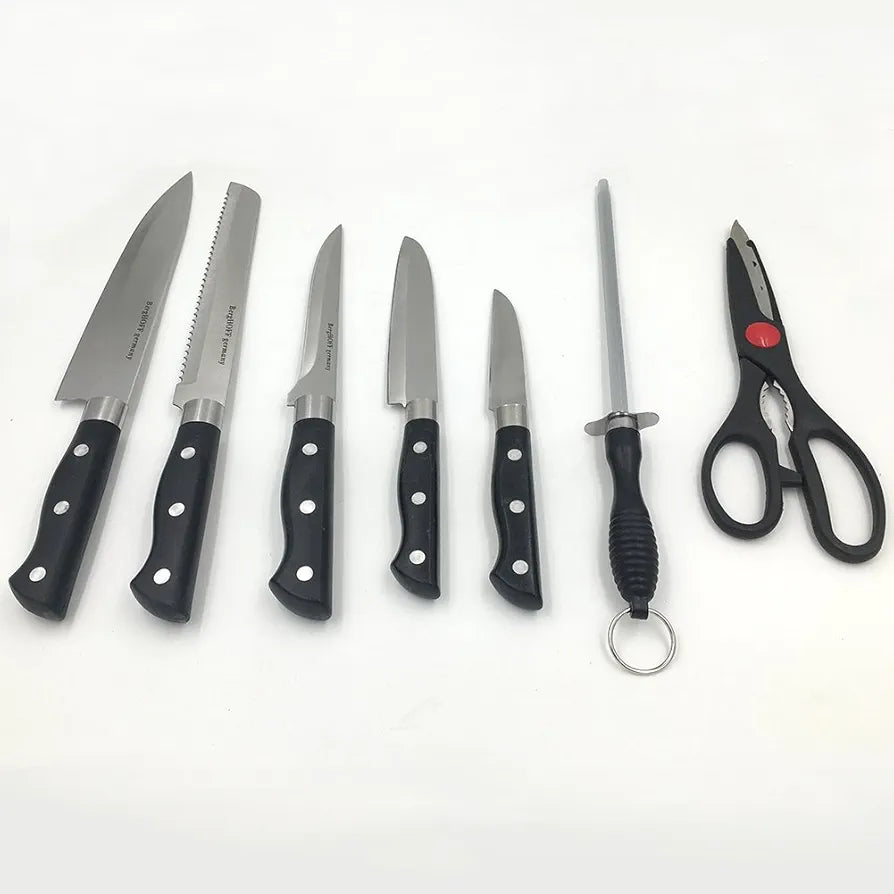 Bamboo Wood Knife Holder Box (8 Pcs Set)