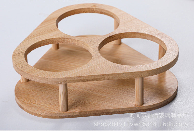 Wooden Lid Glass Seasoning Jar Chili Pepper Shaker Spice Box