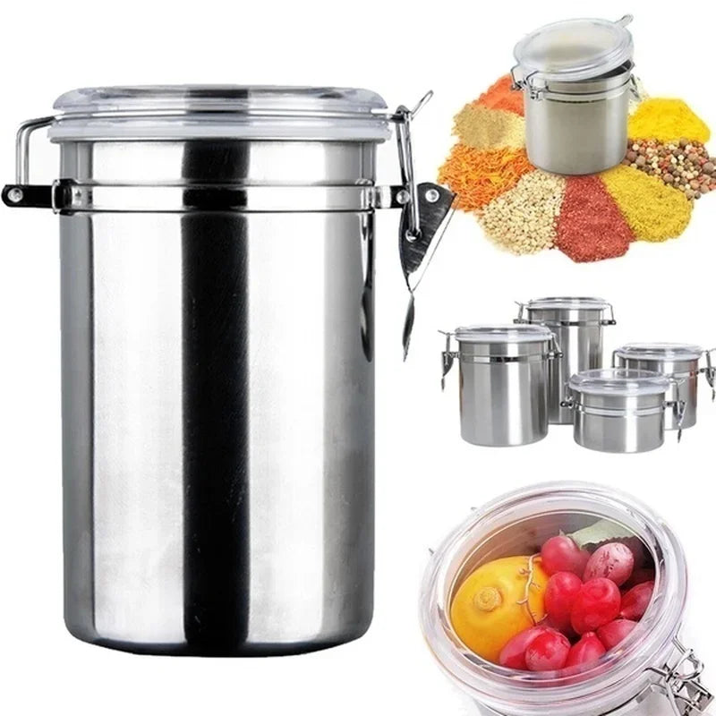 4 PCS Storage Container Stainless Steel