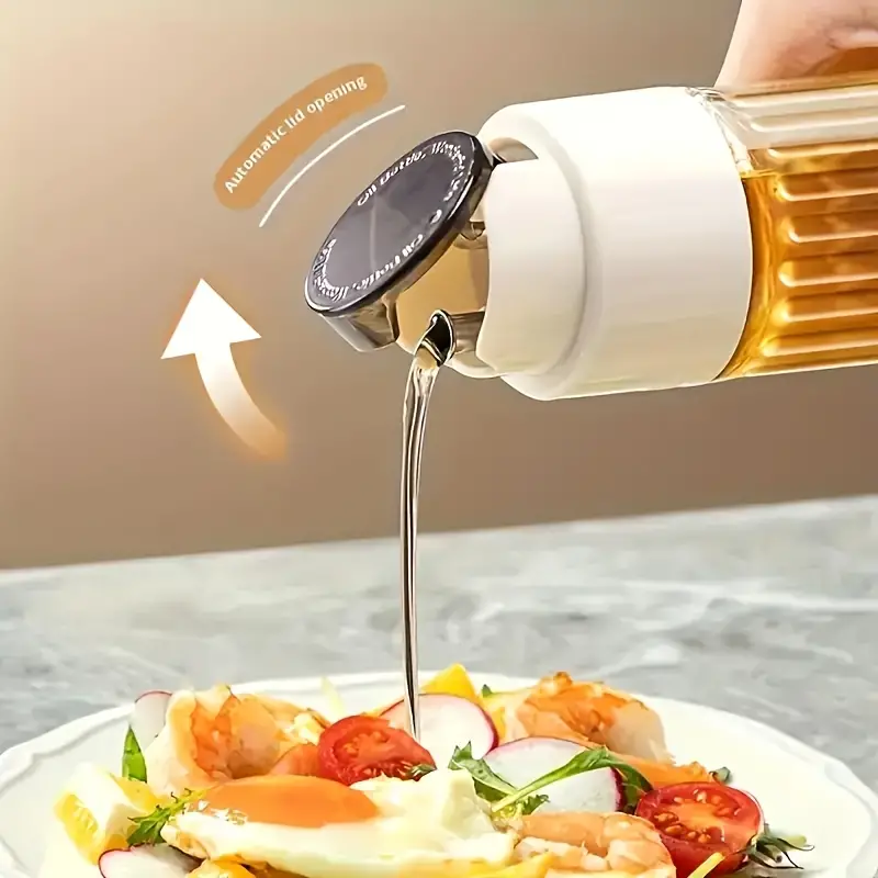 1Pcs Automatic Opening And Closing Oil Glass Bottle (Premium Quality)