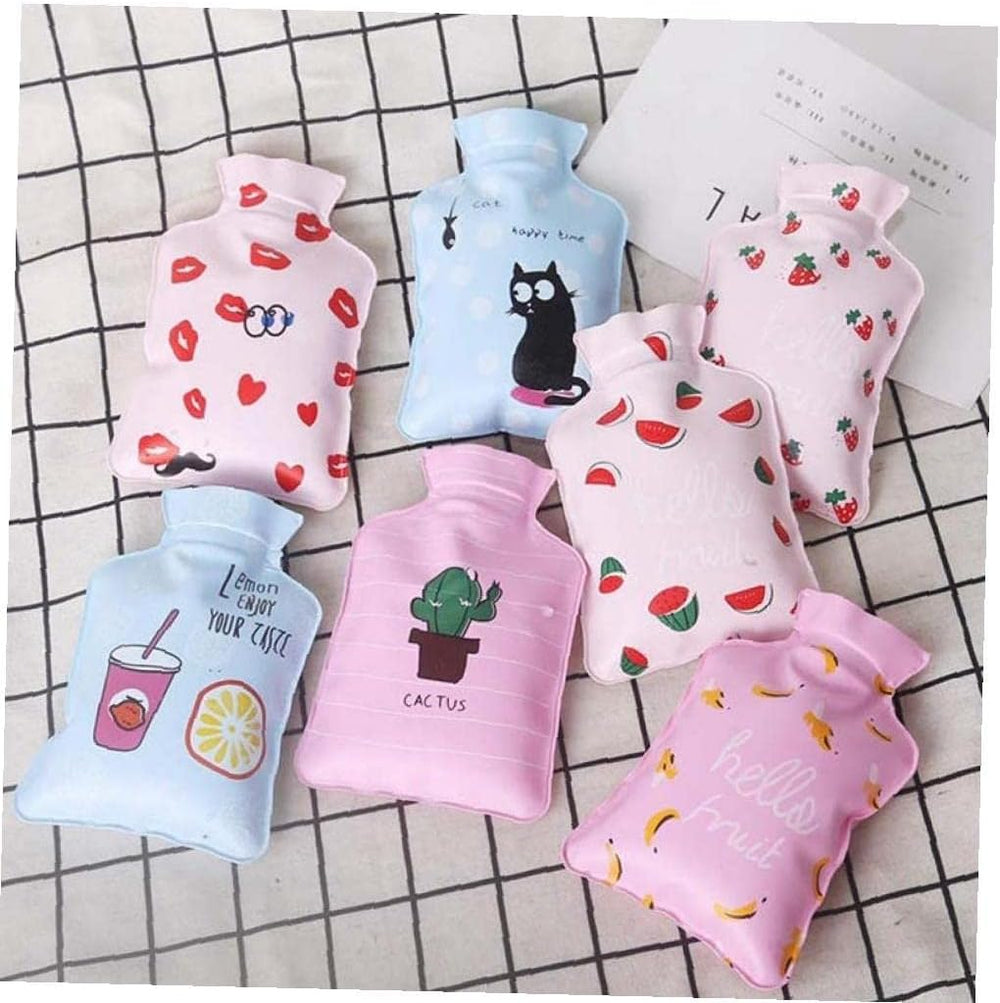 1pc Hot Water Bottles, Hand Warmer With Lovely Cartoon Knitted Portable Hand Hot Water Bags Random Color