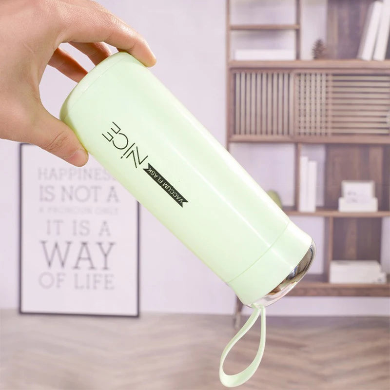 400ML Portable Double Walled Glass Bottle