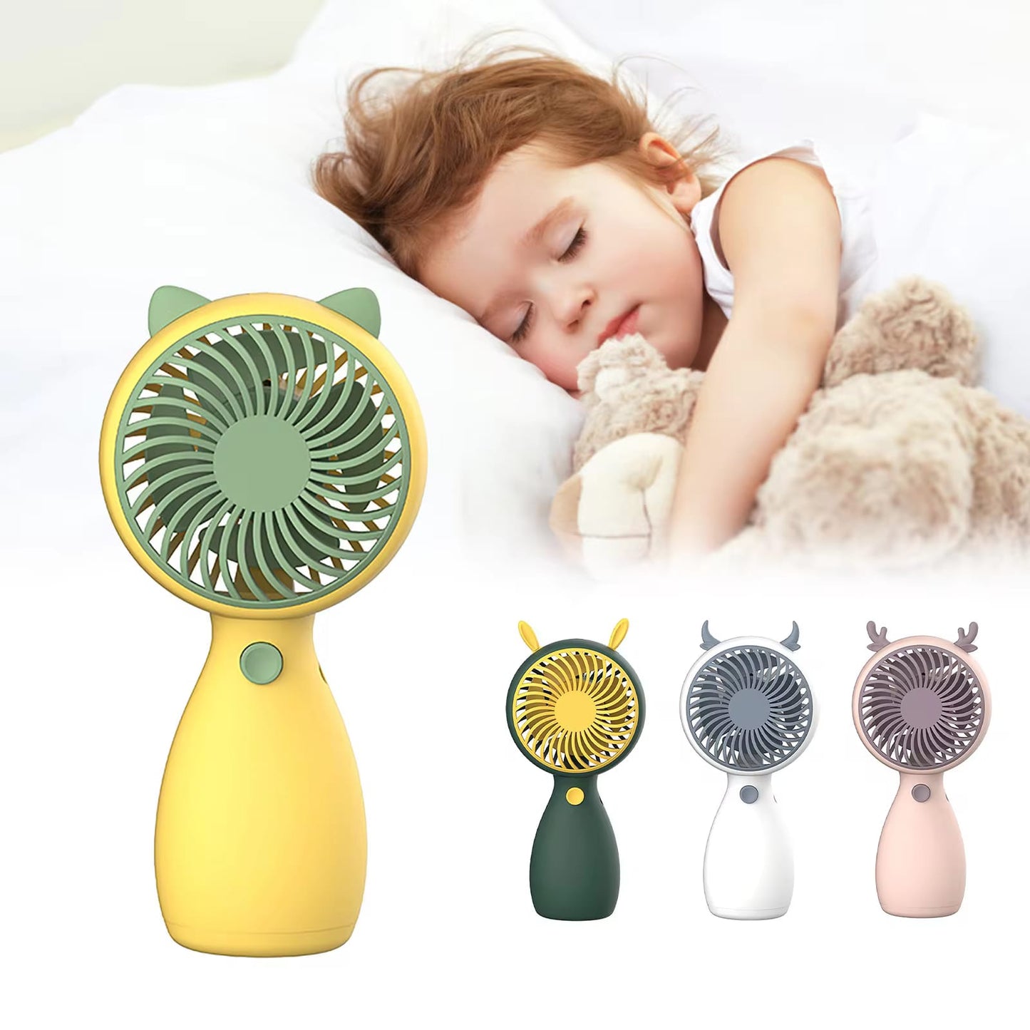 Mini Handheld Desk Table Fan Rechargeable
