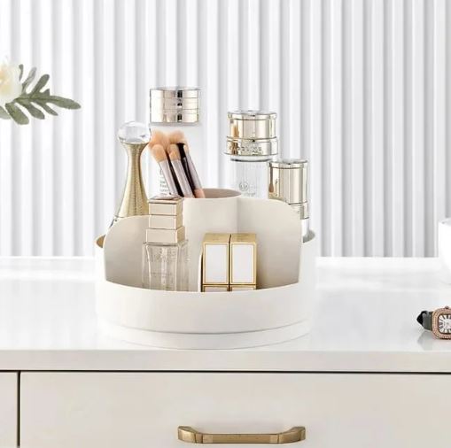 Makeup Storage Organizer, Makeup Holder Organizer, 360° Rotating Makeup Organizer