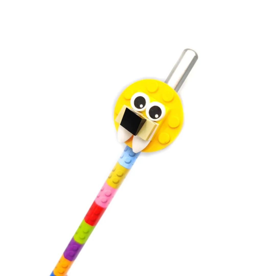 3Pcs Wooden Pencil Fun Toddler Pencil Toy With Blocks